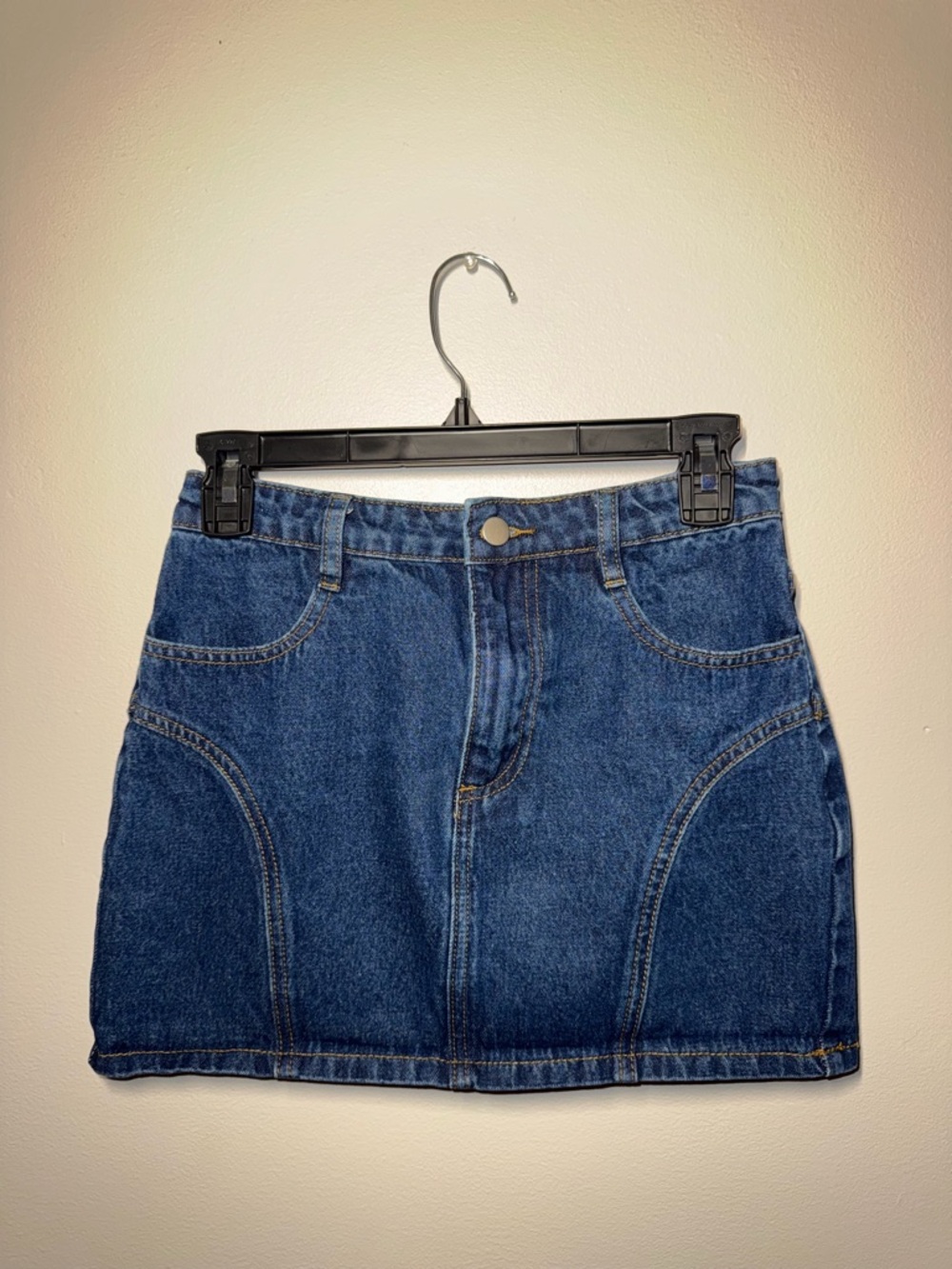 PrettyLittleThing Dark Blue Denim Mini Skirt
